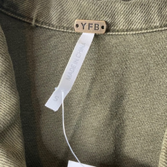 Young Fabulous & Broke Long Sleeve Jumpsuit in Pine Green Size S - Picture 6 of 15